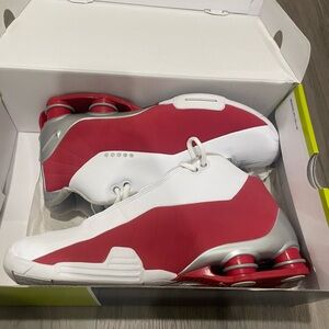 Nike Shox BB4 - white/red 2020 retro - Size 11.5